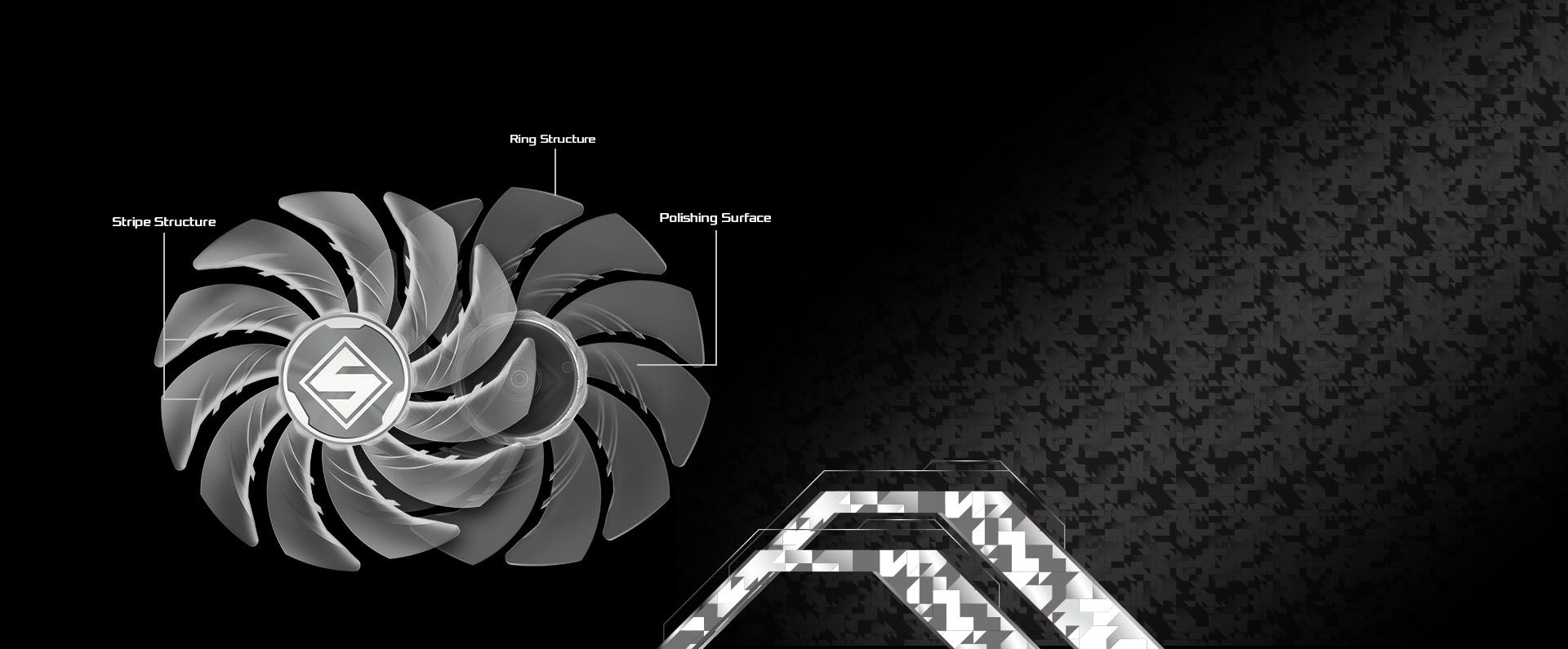 VGA Striped Axial Fan